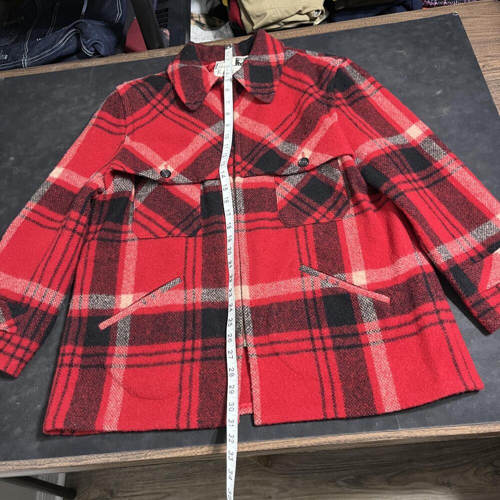 Ralph Lauren Mackinaw Wool Plaid Coat Hunting Country Jacket Made In USA Outdoor - Picture 6 of 9